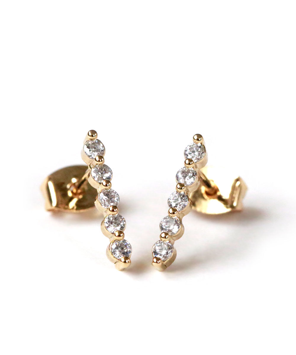 colleca la「ストーン配列ピアス」|ピアス|