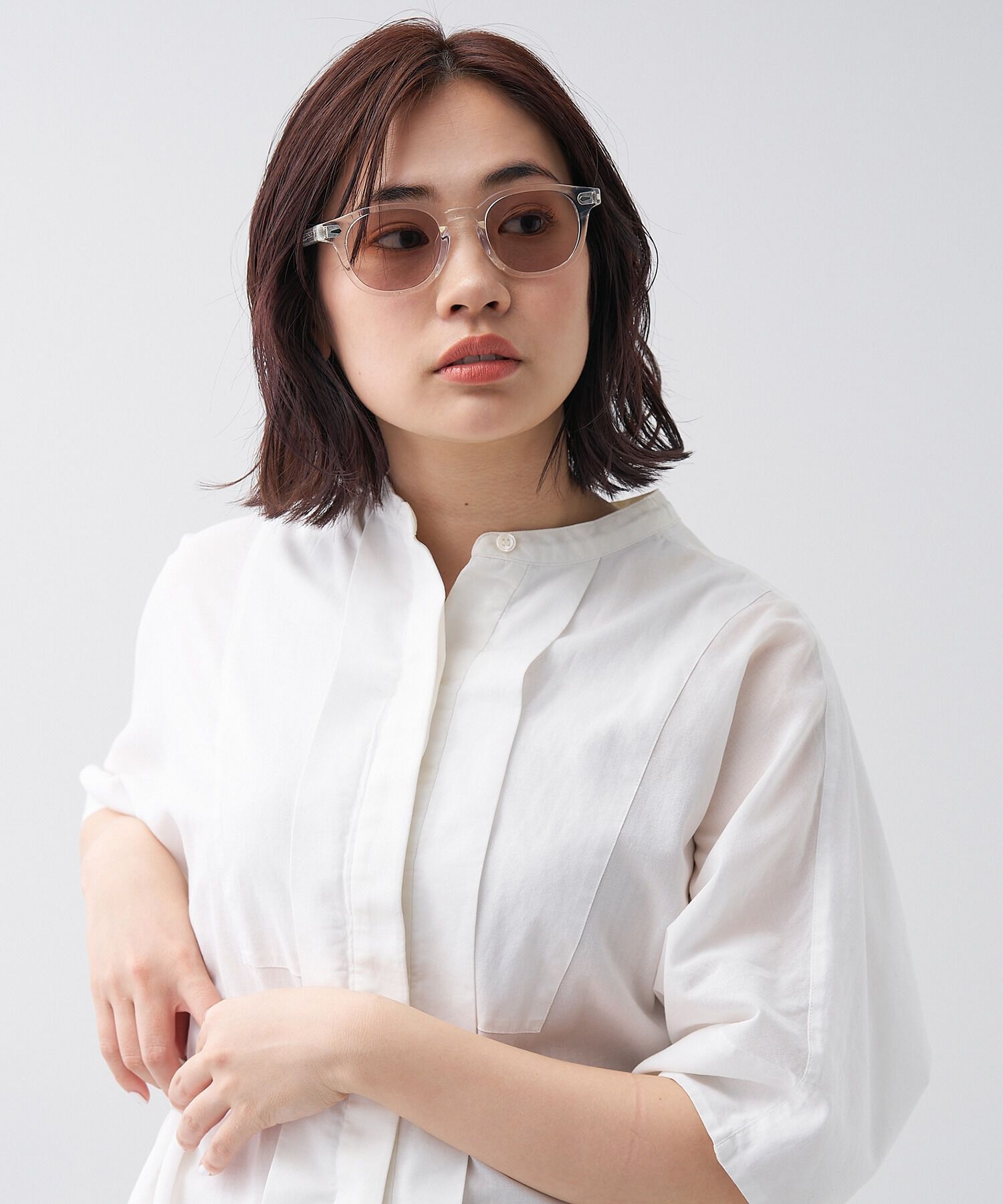  「ウェリントン型 サングラス｜TREND SUNGLASSES」|サングラス|イエロー