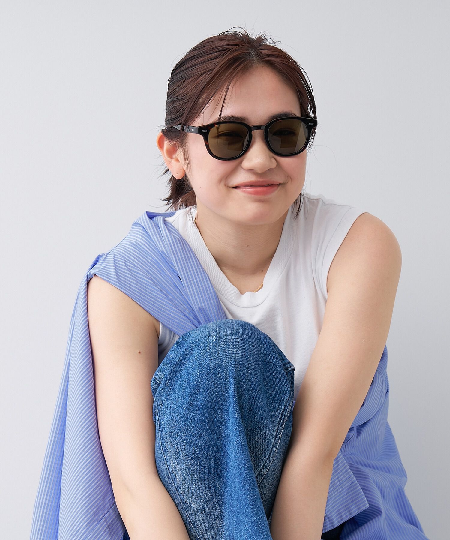  「ウェリントン型 サングラス｜TREND SUNGLASSES」|サングラス|ブラウン系その他1