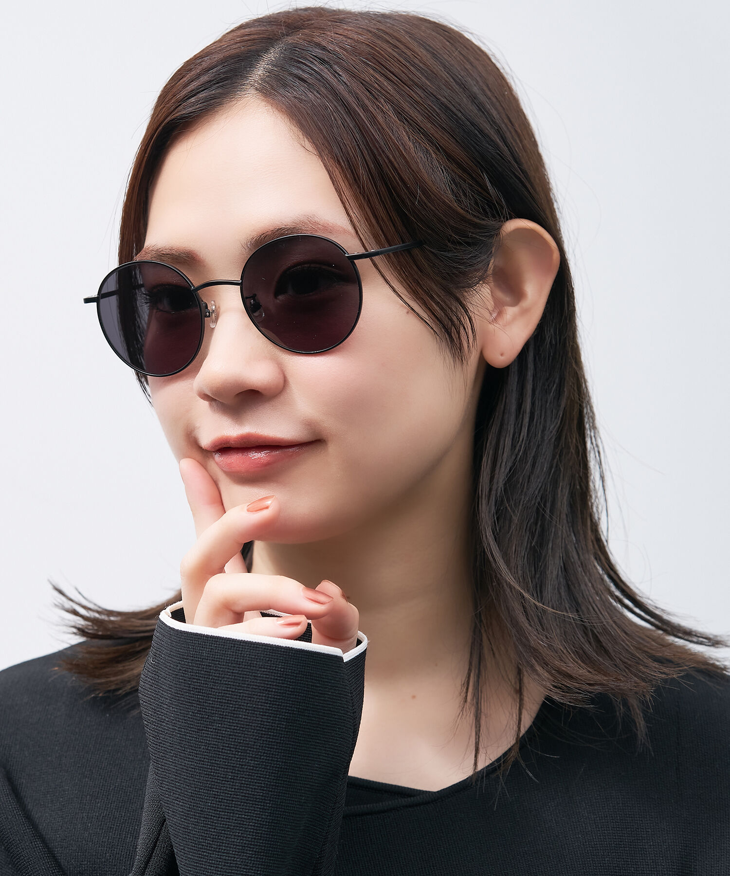  「ボストン型 丸型 サングラス ※一部カラーのみ色が変わる調光レンズ搭載 UVカット 紫外線対策｜SUNGLASSES 」|サングラス|ブラック