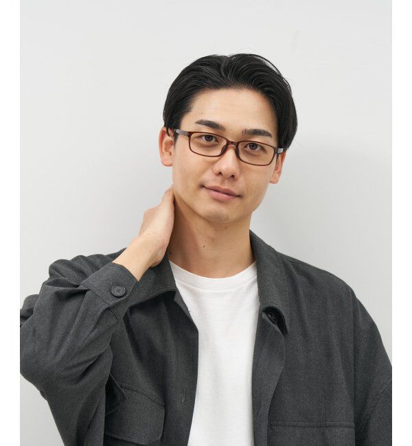  「Zoff｜スクエア型 メガネ｜ 伊達・度付き｜ビジネス 読書 レンズ交換券付」|メガネ|