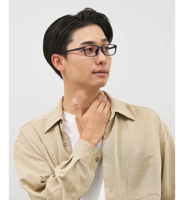  「Zoff｜スクエア型 メガネ｜ 伊達・度付き｜ビジネス 読書 レンズ交換券付」|メガネ|