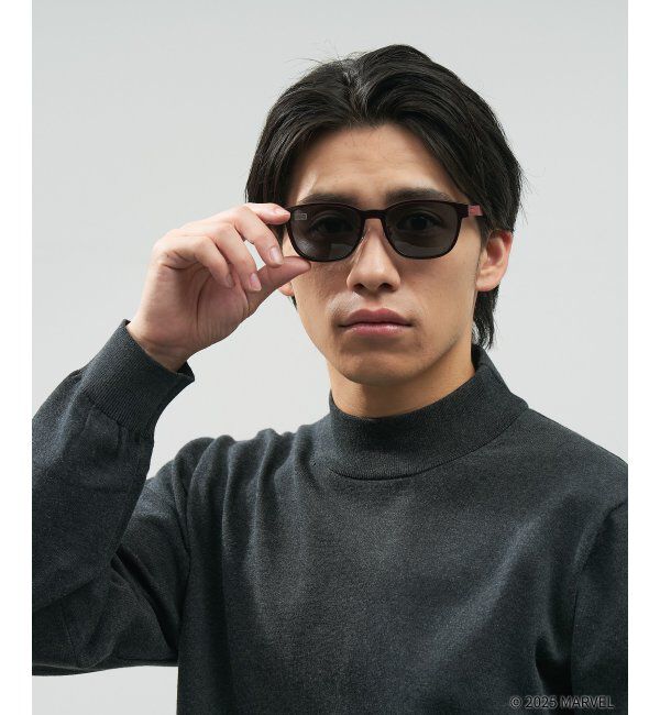  「MARVEL COLLECTION【デッドプール モデル】 2wayメガネ・サングラス（偏光機能搭載）N&D   レンズ交換券付」|メガネ|