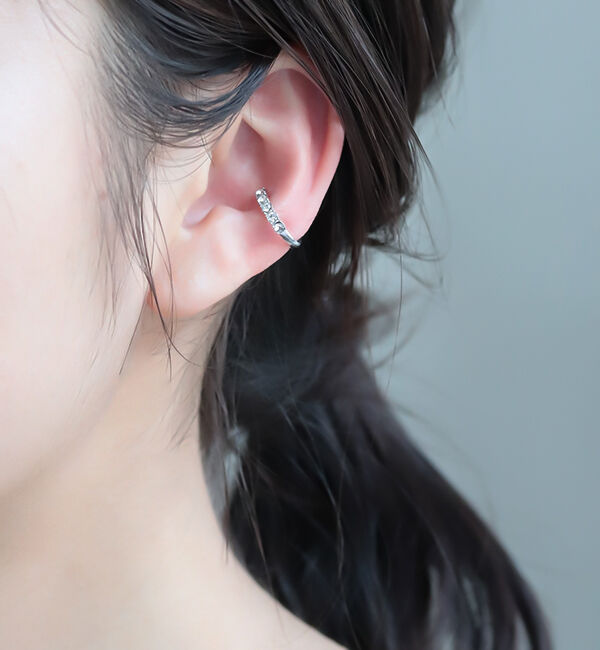  「5粒ガラス　イヤーカフ」|イヤーカフ|