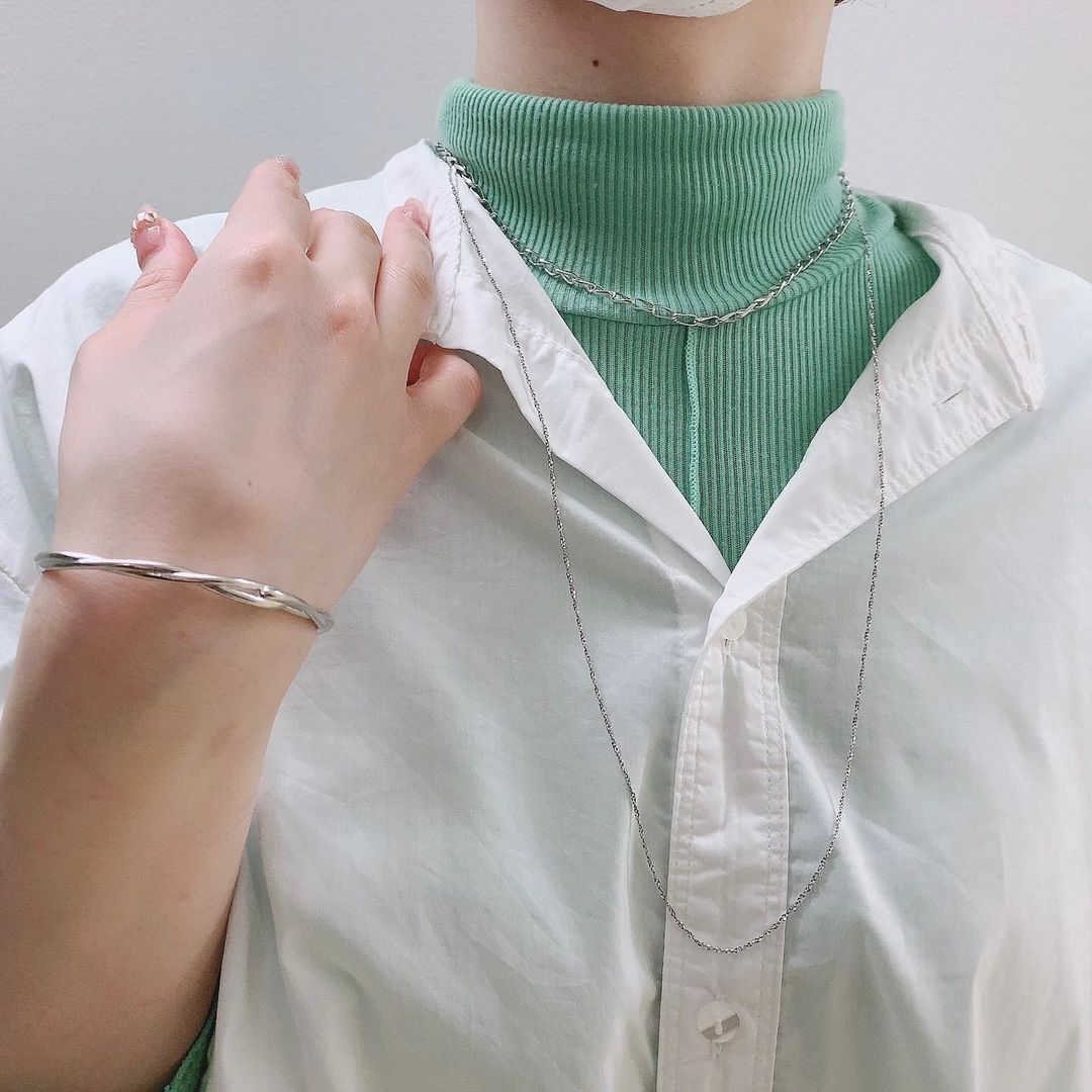  「silver925 ボリューム バングル (ニッケルフリー)」|ブレスレット・バングル|