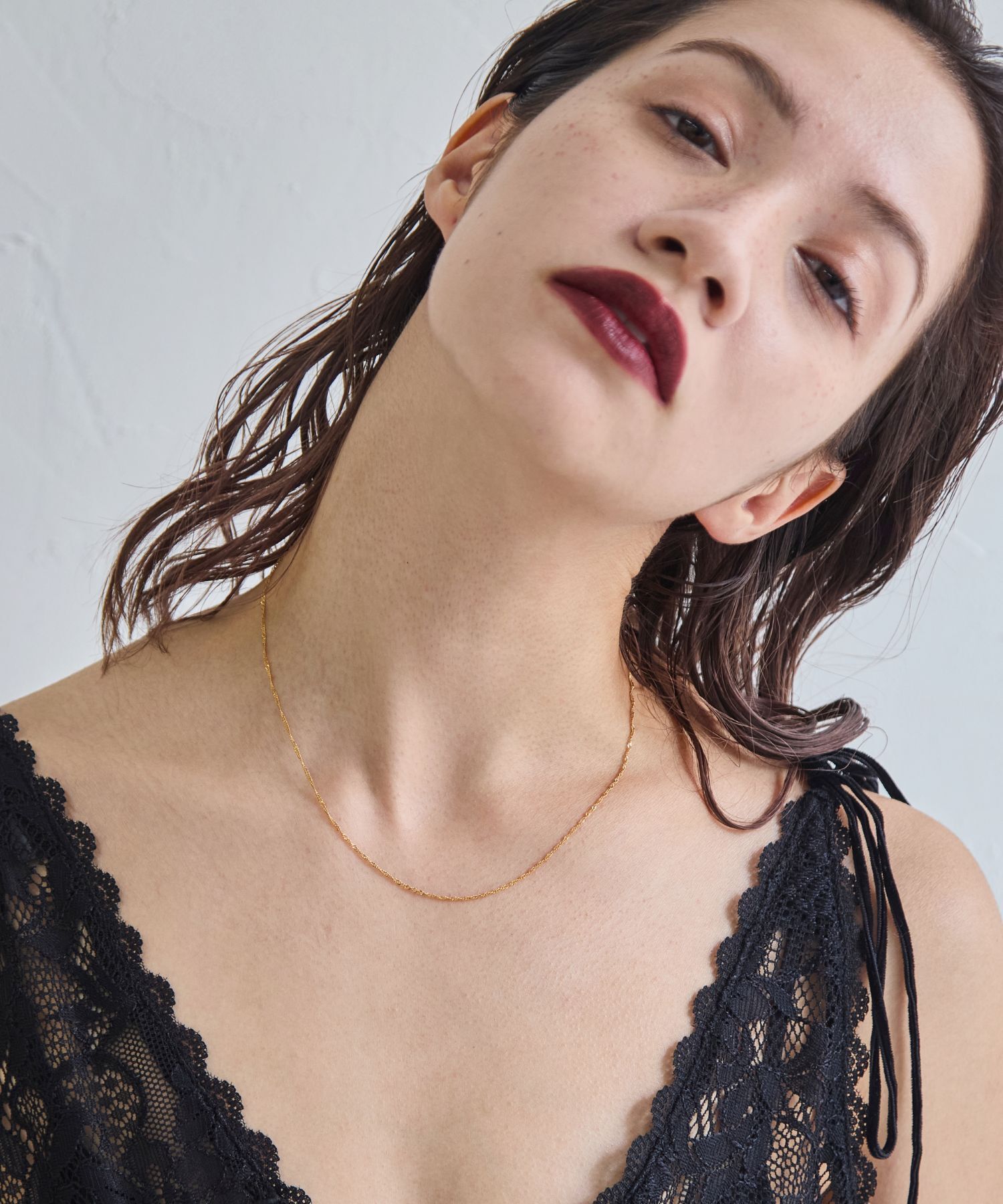  「【SV】チェーンネックレス<41.5cm(調節した時の長さ38㎝)>」|ネックレス|