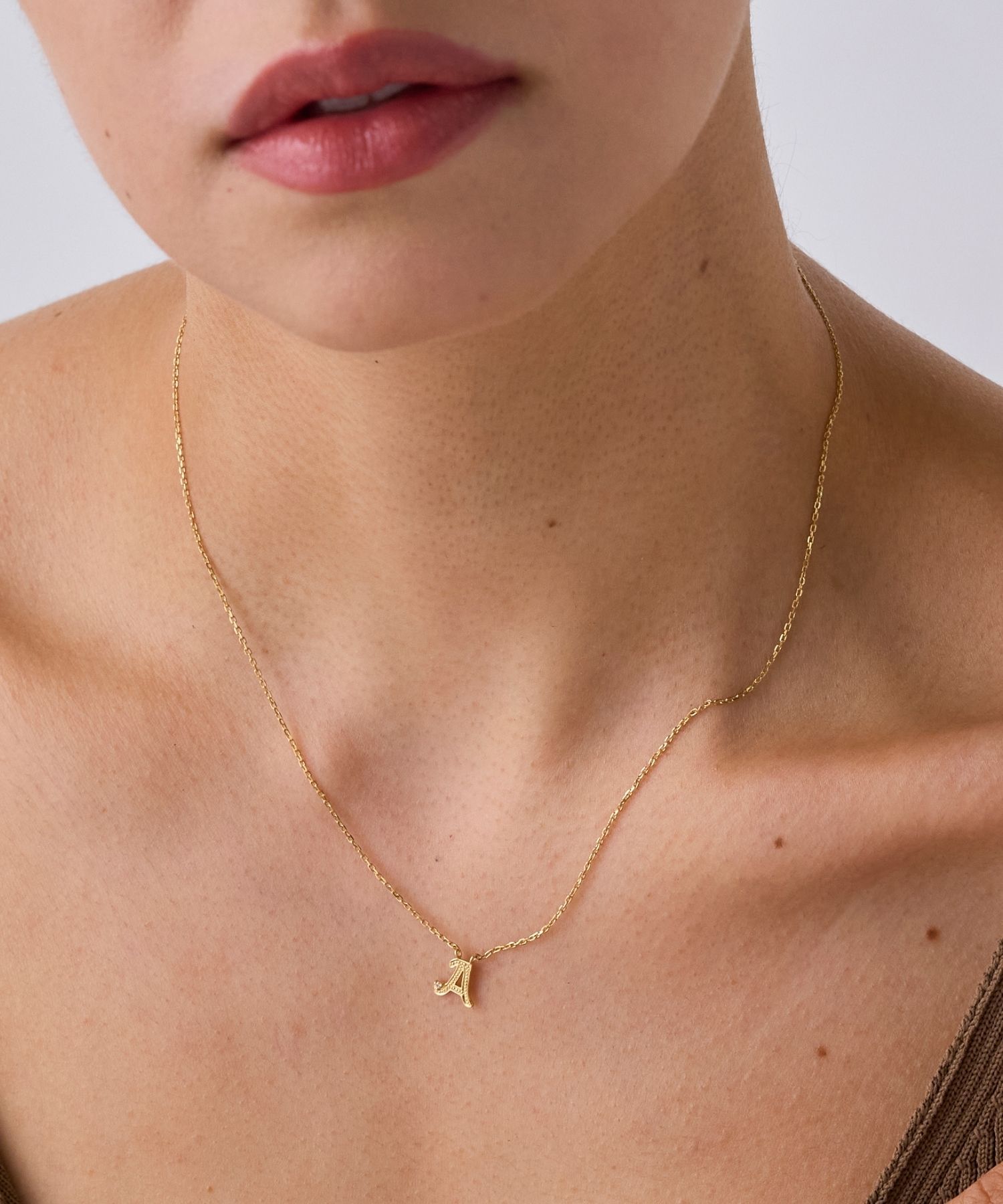 JUPITER「【SV】イニシャルダイヤモンドネックレス」|ネックレス|