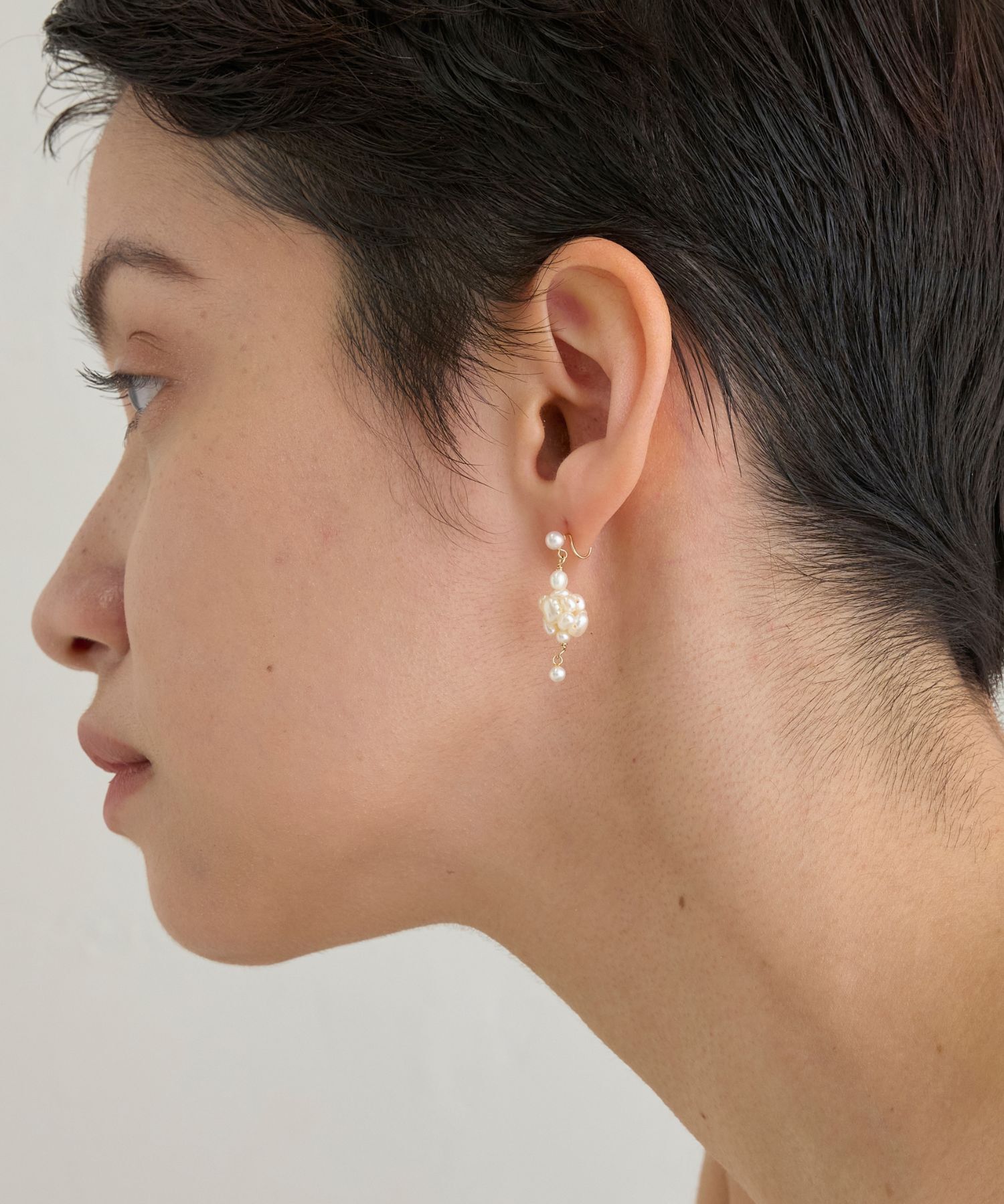 JUPITER「【K10】フルーツパールイヤリング」|イヤリング|