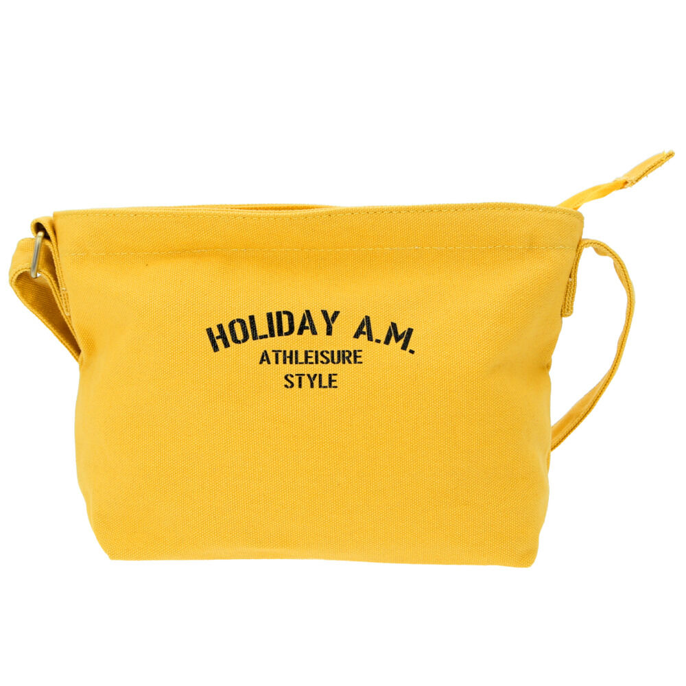 BACKYARD FAMILY「ショルダーバッグ レディース 斜めがけ 通販 軽い おしゃれ シンプル サコッシュ キャンバス」|ショルダー・メッセンジャー|イエロー1