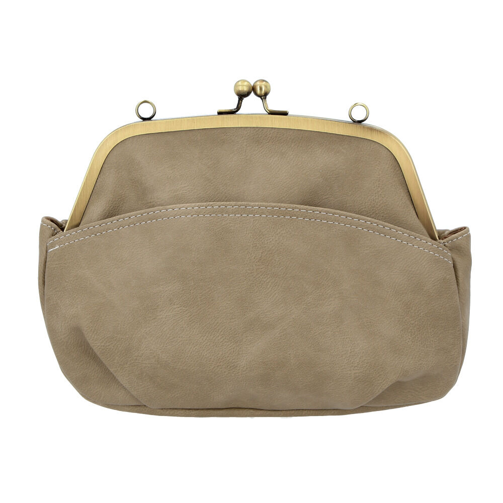 BACKYARD FAMILY「リズデイズ LIZDAYS がま口バッグ レトロ 通販 2way ショルダーバッグ レディース」|ショルダー・メッセンジャー|ベージュ1