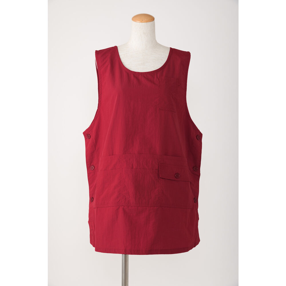 BACKYARD FAMILY「エプロン 撥水 作業 通販 かぶり かぶる レディース 保育士 かわいい 可愛い おしゃれ」|その他|レッド1