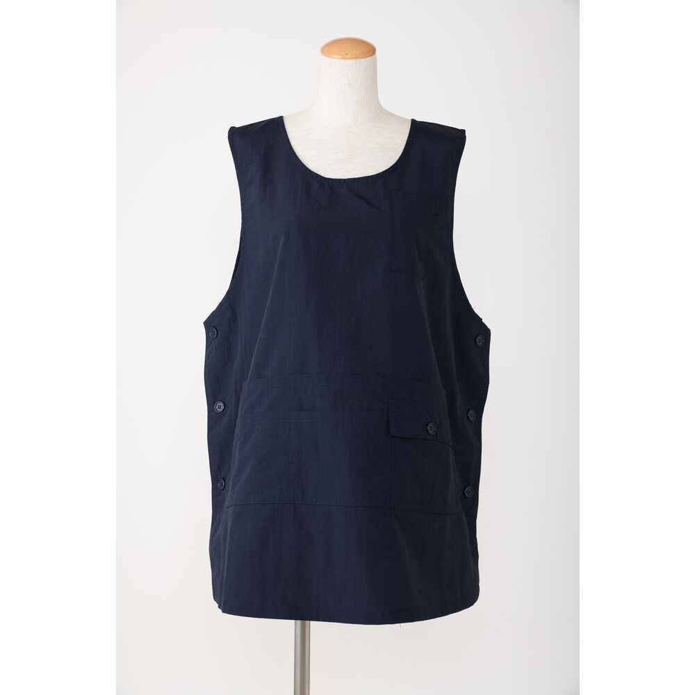 BACKYARD FAMILY「エプロン 撥水 作業 通販 かぶり かぶる レディース 保育士 かわいい 可愛い おしゃれ」|その他|ブルー1