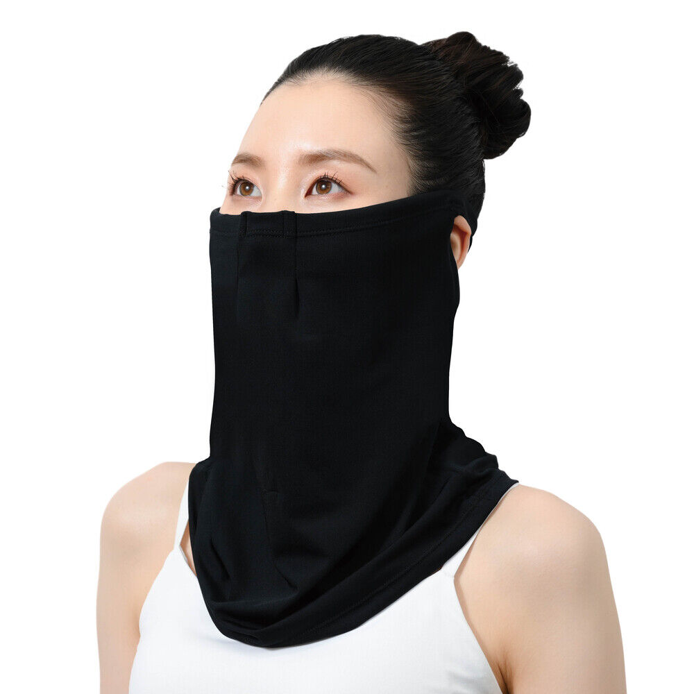 BACKYARD FAMILY「フェイスカバー UVカット 通販 フィットスタイル Fit Style フェイス カバー UV」|ストール|ブラック1