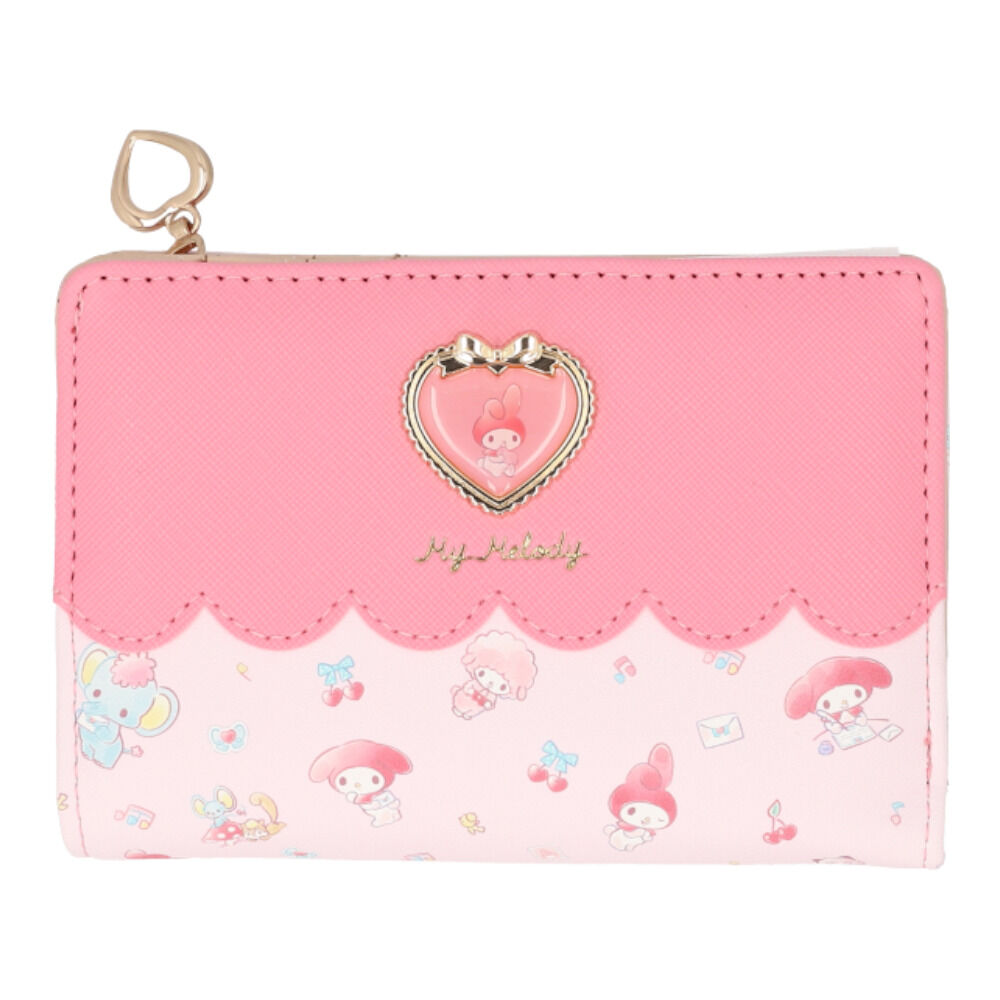 BACKYARD FAMILY「サンリオ 財布 二つ折り 通販 二つ折り財布 2つ折り財布 折りたたみ財布 折り財布 sanrio」|財布|ピンク1