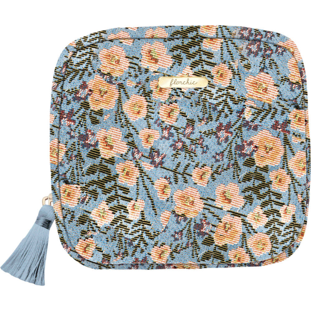 BACKYARD FAMILY「スクエアポーチ おしゃれ 通販 小物入れ 化粧ポーチ メイクポーチ コスメポーチ トラベルポーチ」|ポーチ|ブルー1