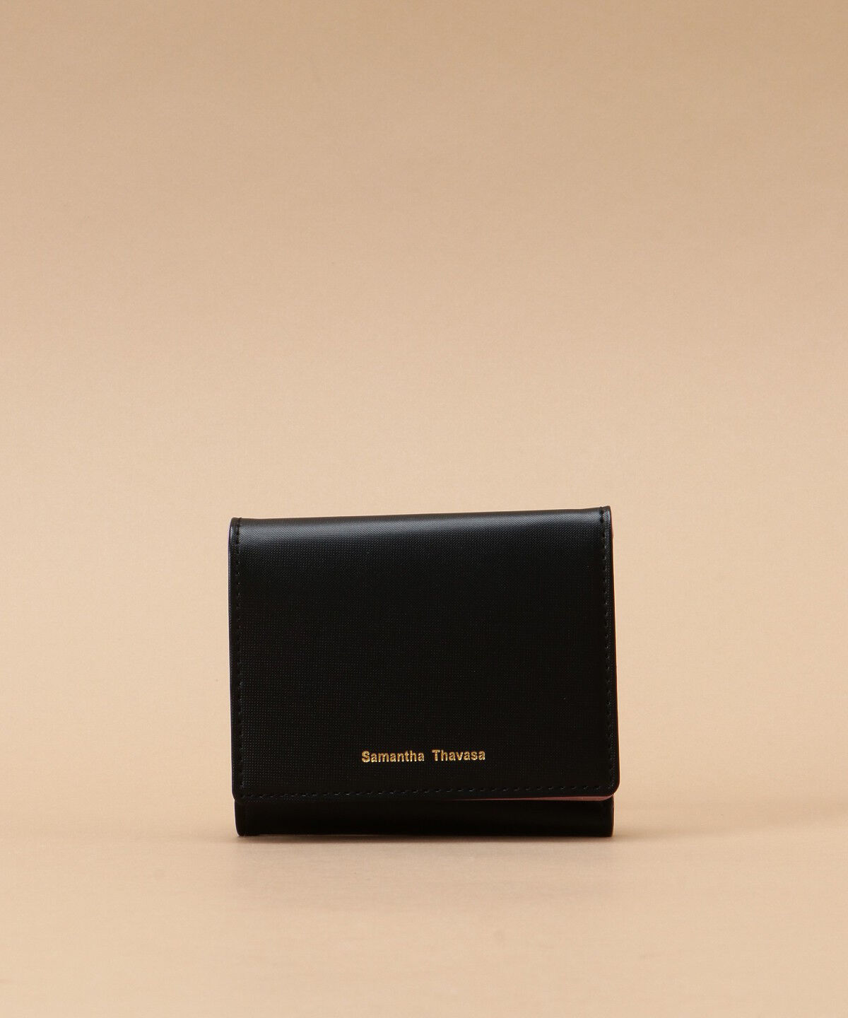 Samantha Thavasa「スマートバイカラー 折財布」|財布|ブラック