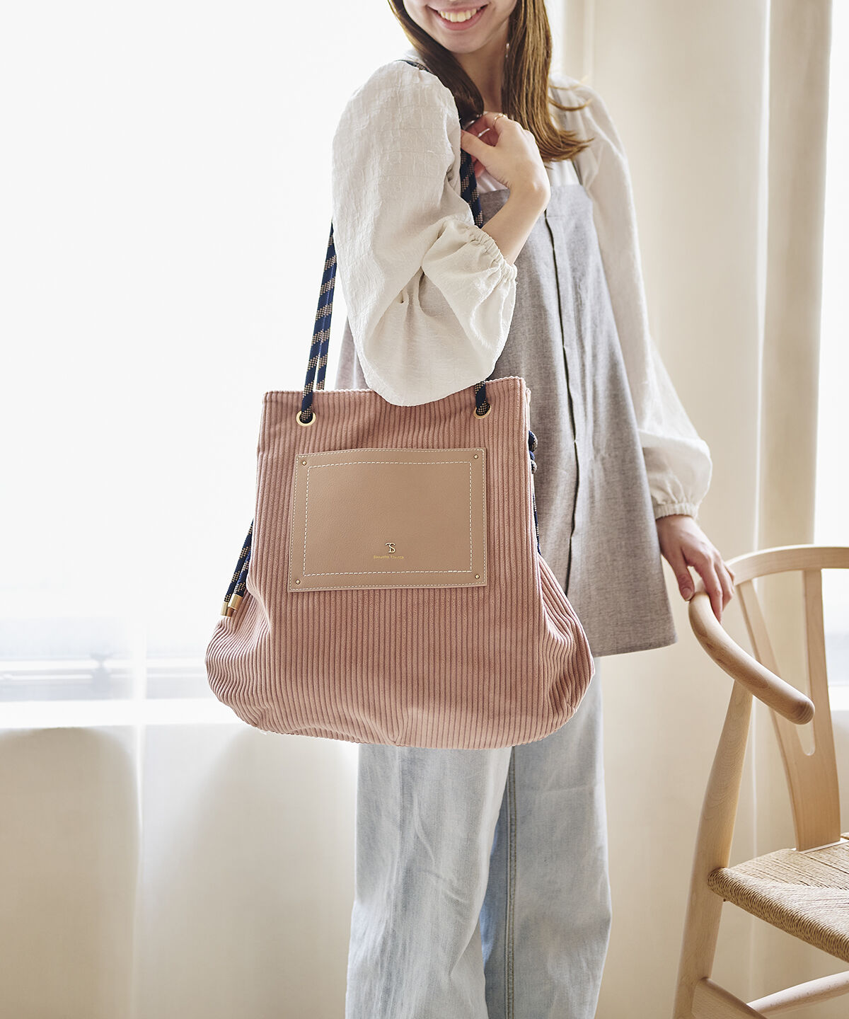 Samantha Thavasa「コーデュロイ カジュアルトートバッグ」|トートバッグ|