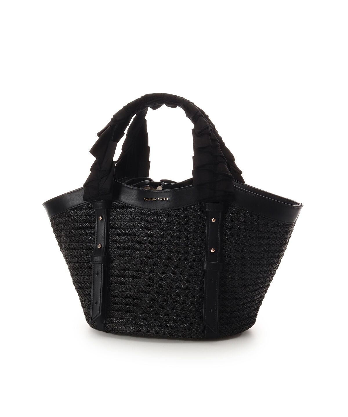 Samantha Thavasa「巾着付きフリルハンドルカゴバッグ」|ハンドバッグ|