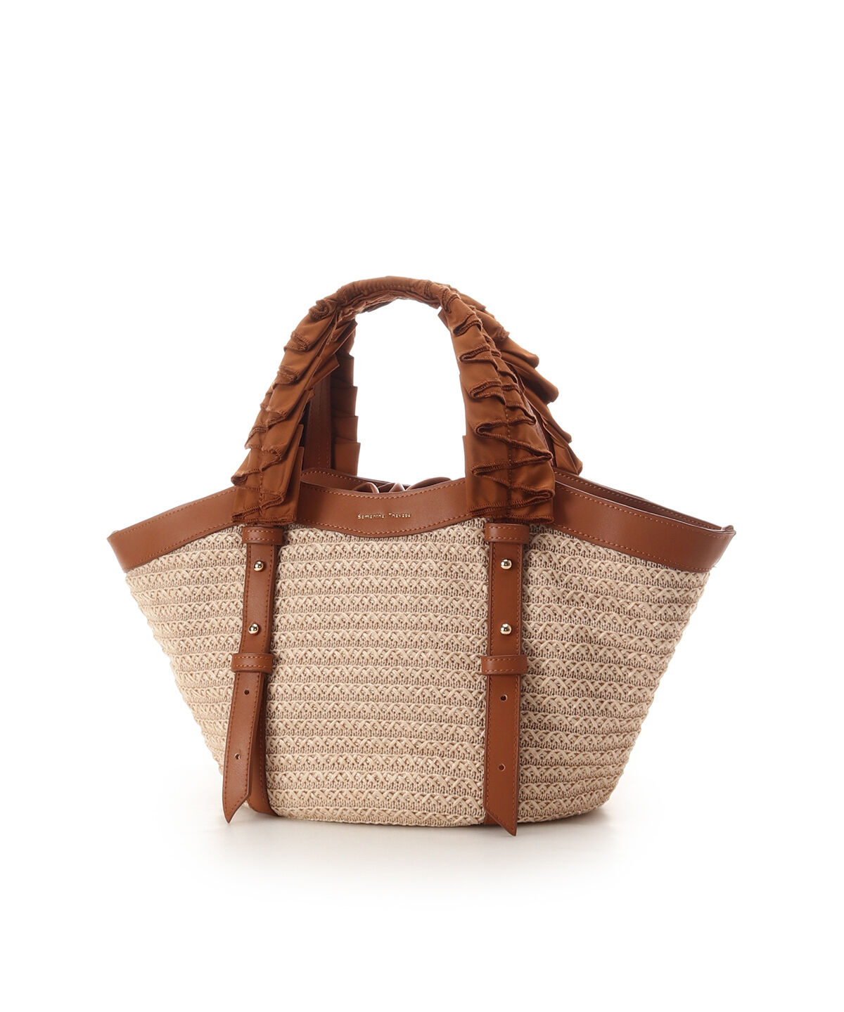 Samantha Thavasa「巾着付きフリルハンドルカゴバッグ」|ハンドバッグ|