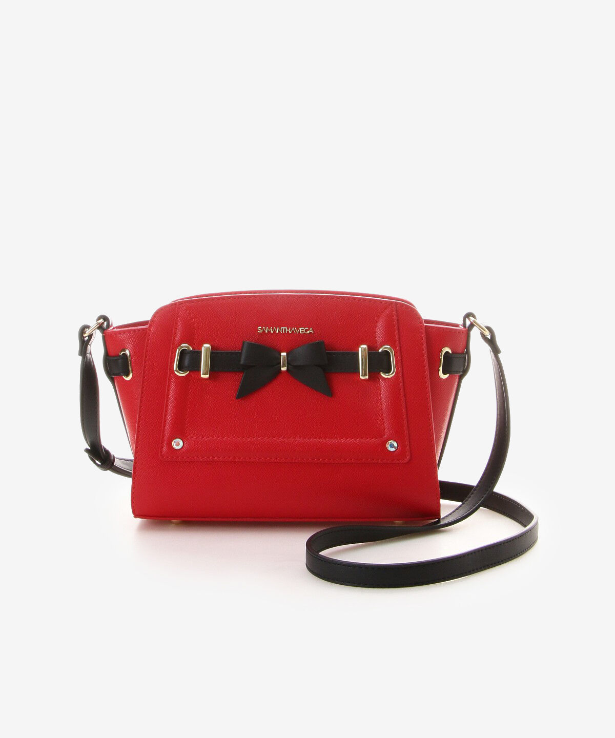Samantha Vega「リボンモチーフショルダーバッグ」|ショルダー・メッセンジャー|レッド