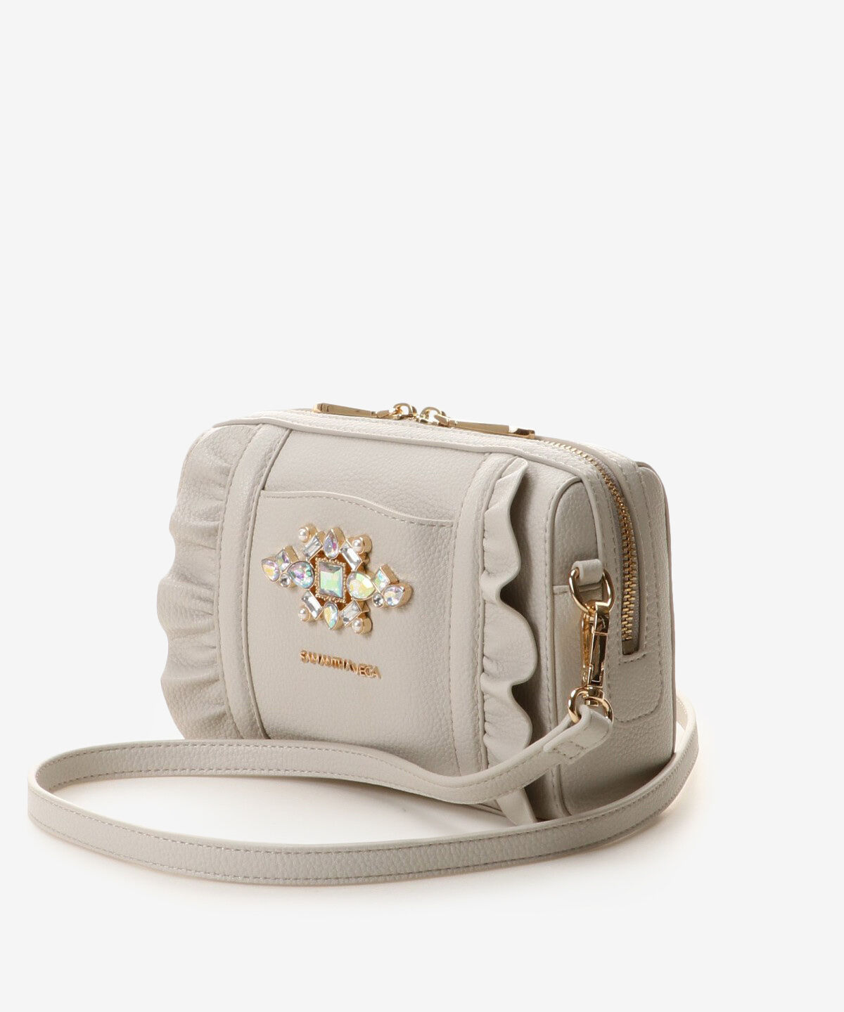 Samantha Vega「ビジューフリルショルダーバッグ」|ショルダー・メッセンジャー|