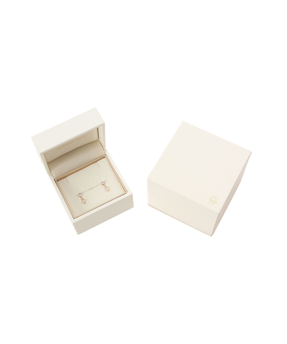 newme by Samantha Thavasa「K10 PG モルガナイト スクエアピアス ≪4月 誕生石≫」|ピアス|