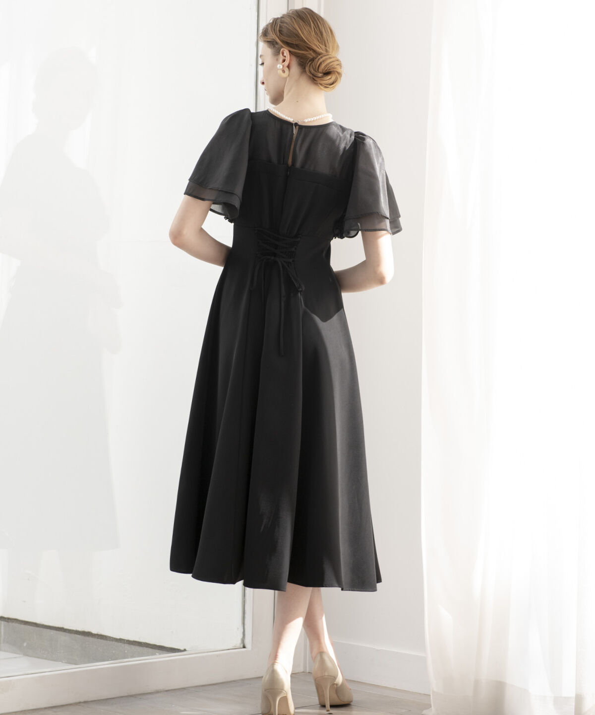 アンドクチュール「チュールフリルドレス」|ドレス|