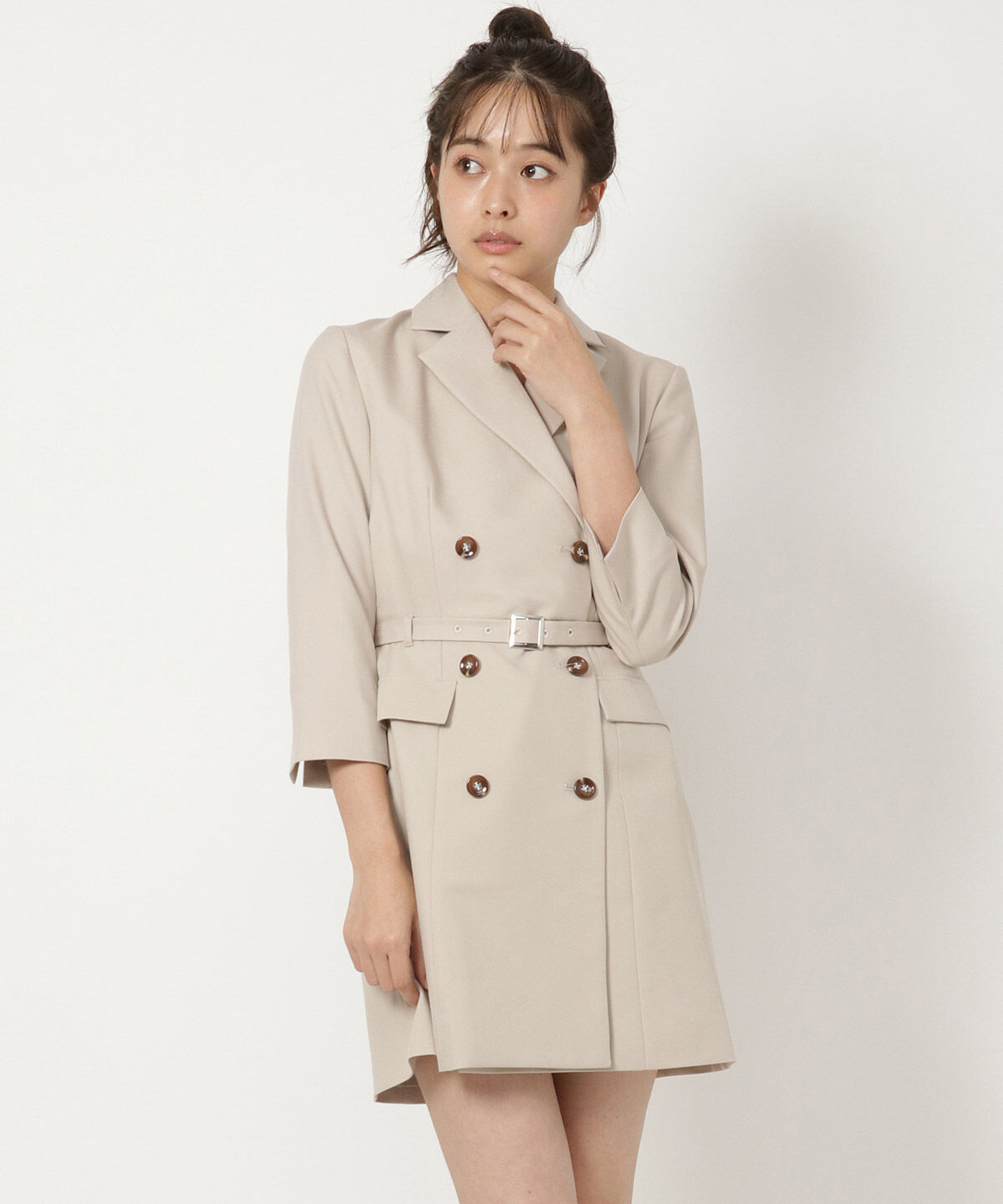 REDYAZEL「テーラーカラーミニワンピース」|ワンピース|