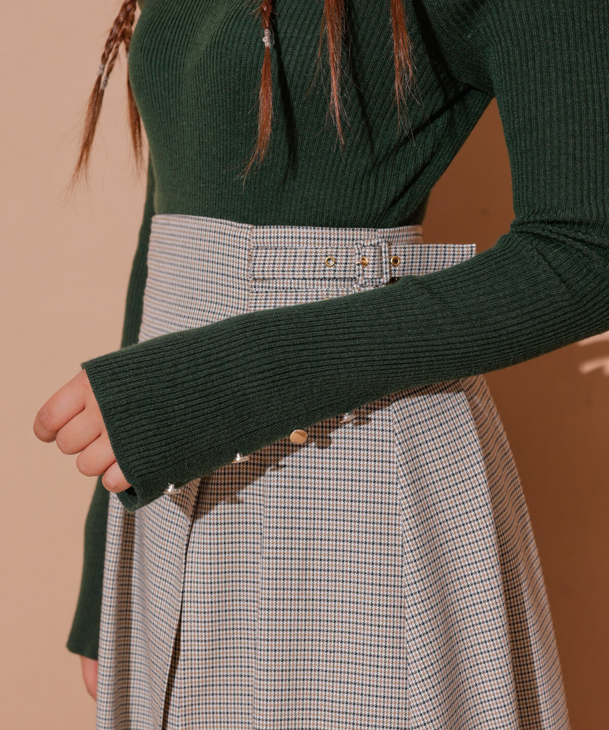 REDYAZEL「袖フレアタートルニット」|ニット・セーター|