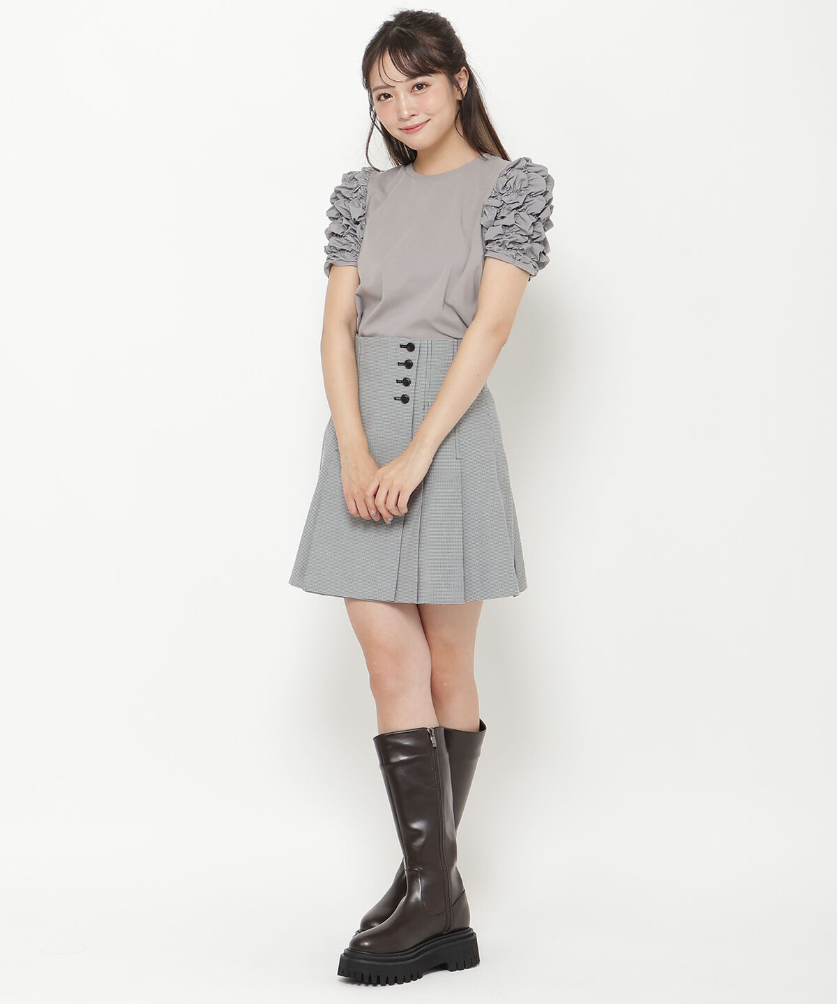 REDYAZEL「ボリュームデザインスリーブトップス」|Tシャツ・カットソー|