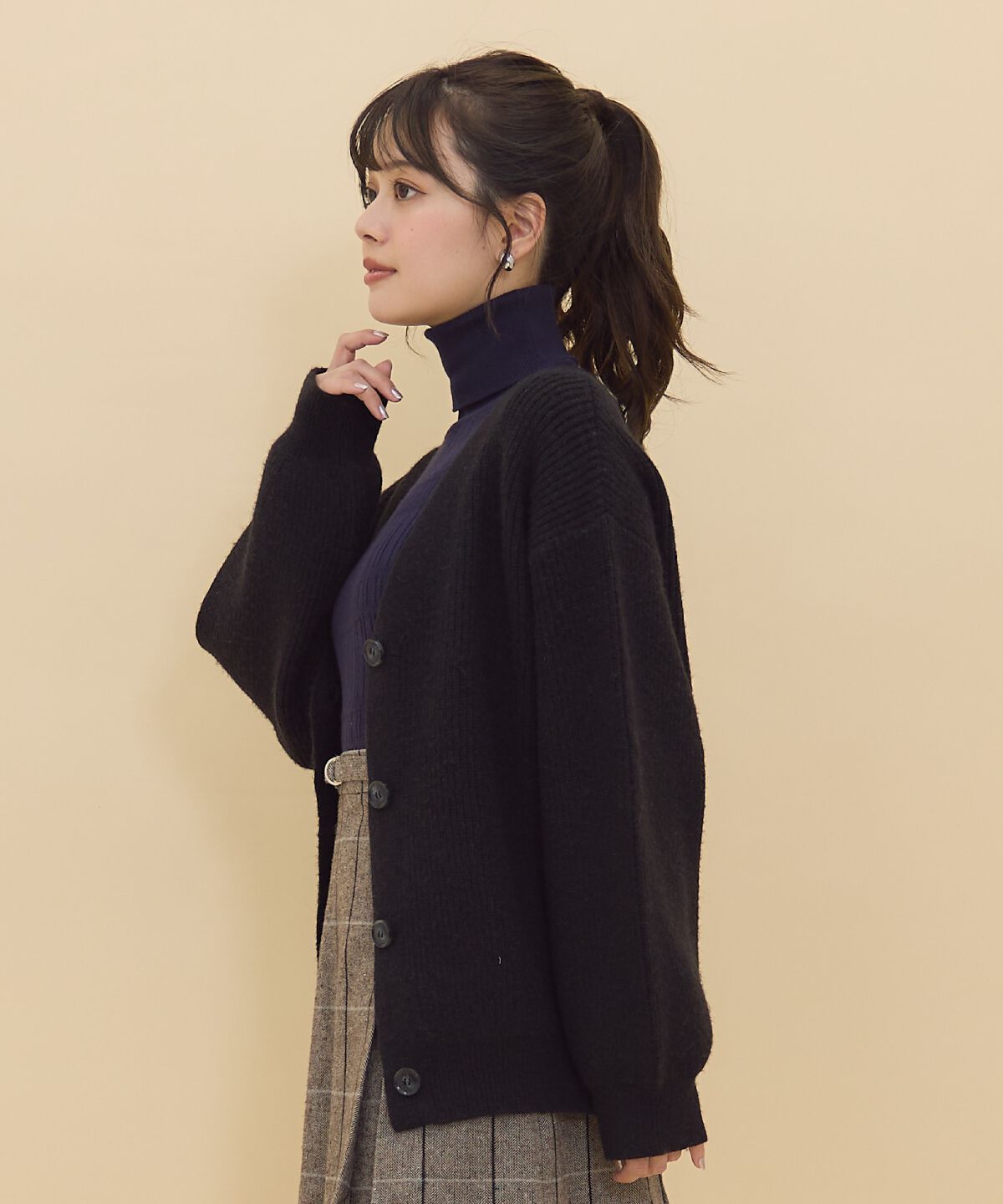 REDYAZEL「Vネックカーディガン」|カーディガン|