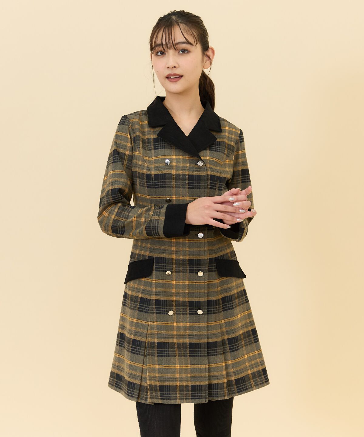 REDYAZEL「チェックダブルミニワンピース」|ワンピース|