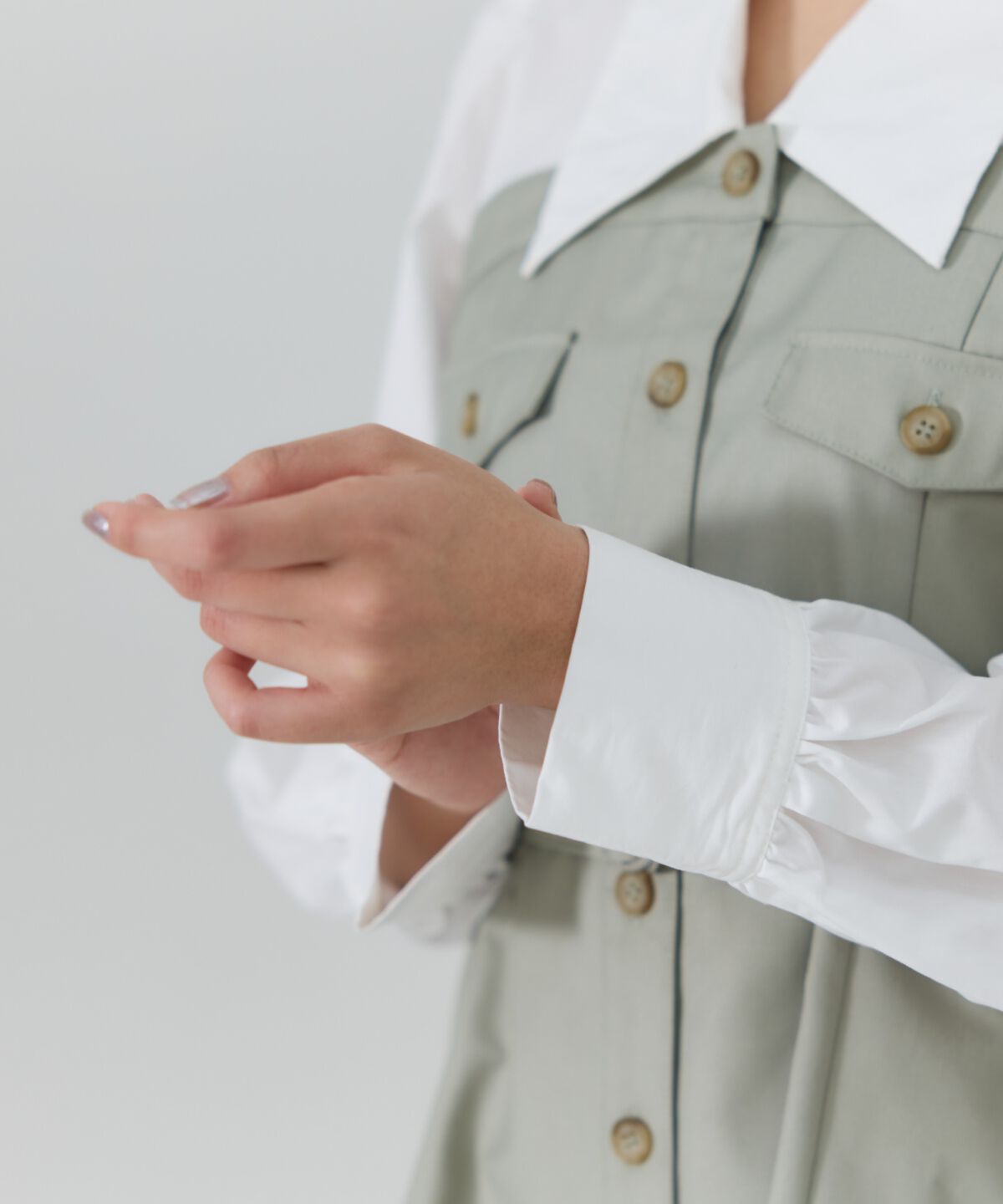 REDYAZEL「レイヤードデザインミニシャツワンピース」|ワンピース|