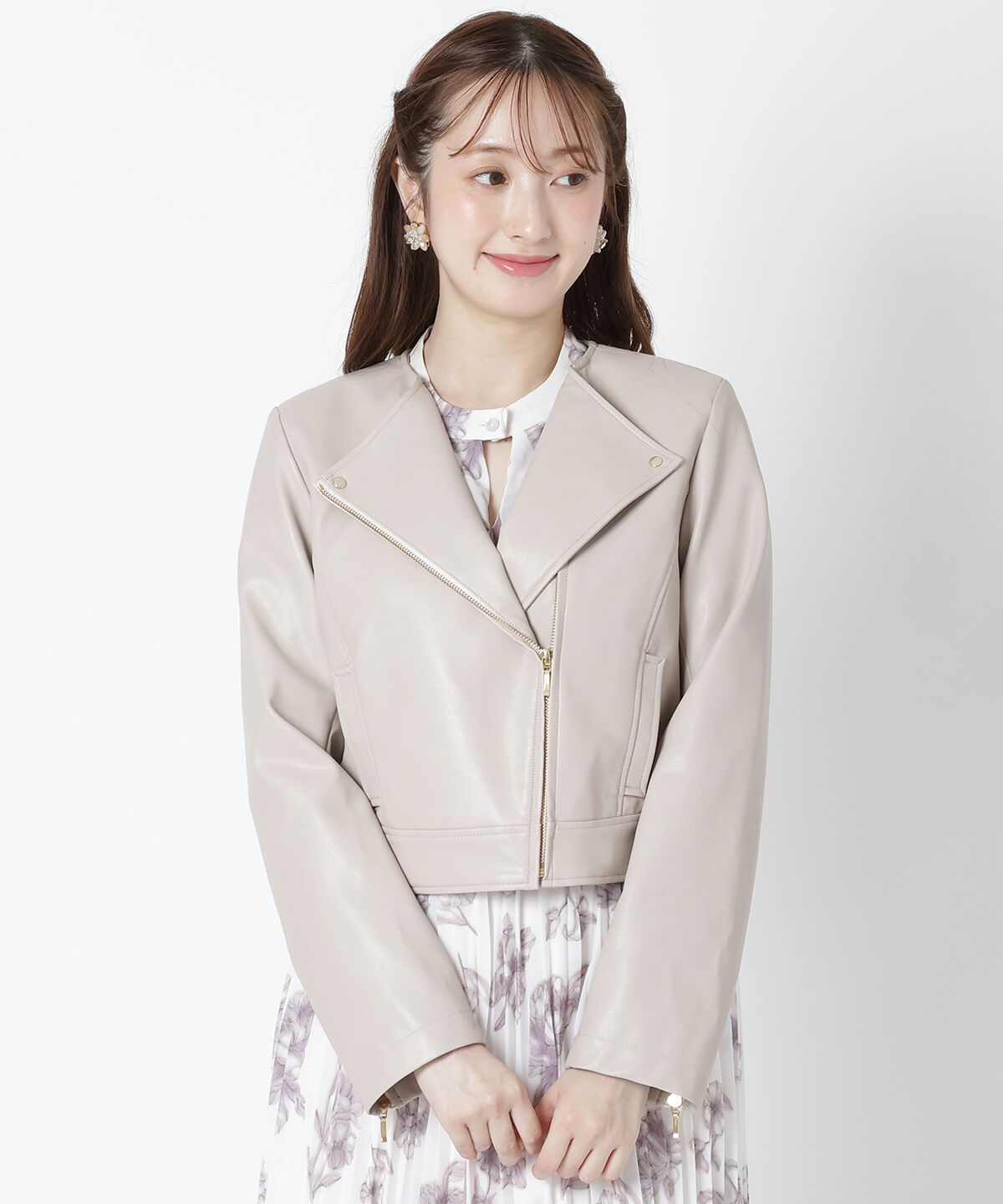 WILLSELECTION「ノーカラーライダースジャケット」|ライダースジャケット|