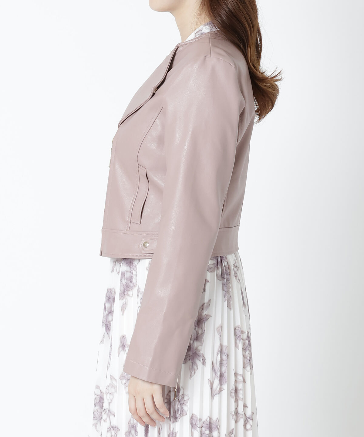 WILLSELECTION「ノーカラーライダースジャケット」|ライダースジャケット|