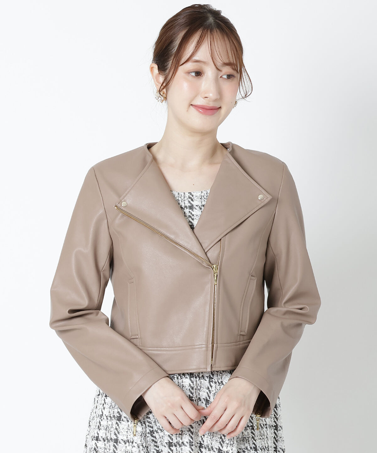 WILLSELECTION「ノーカラーライダースジャケット」|ライダースジャケット|