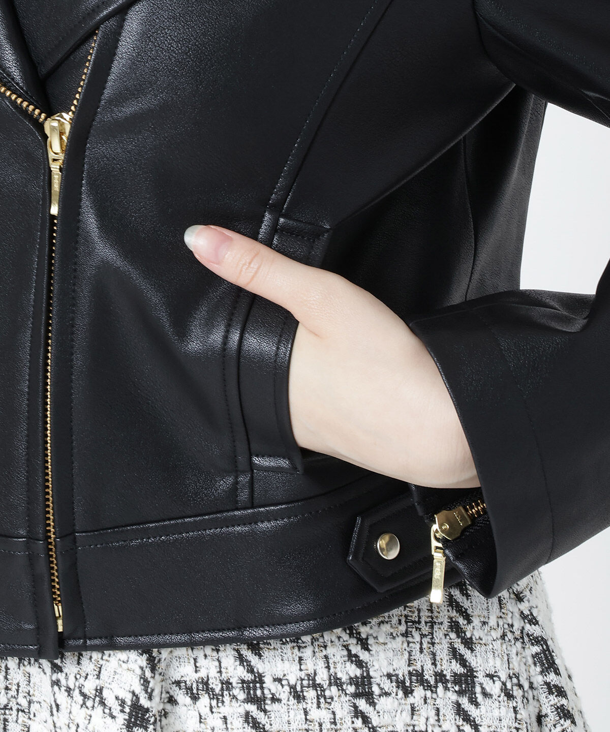 WILLSELECTION「ノーカラーライダースジャケット」|ライダースジャケット|