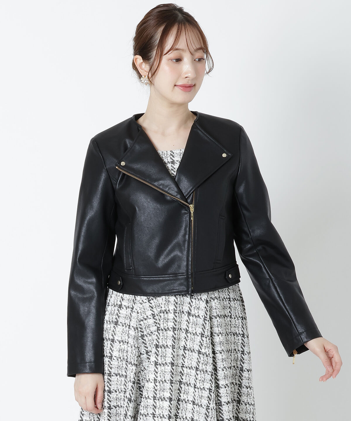 WILLSELECTION「ノーカラーライダースジャケット」|ライダースジャケット|