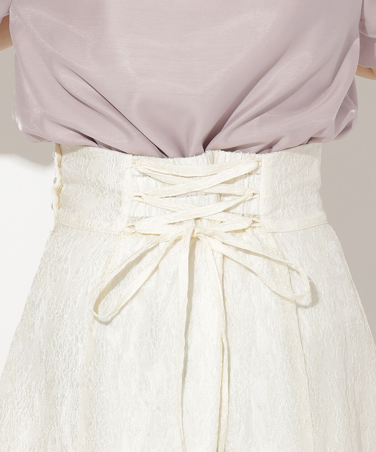 WILLSELECTION「エンボスジャガードフレアスカート」|フレア|