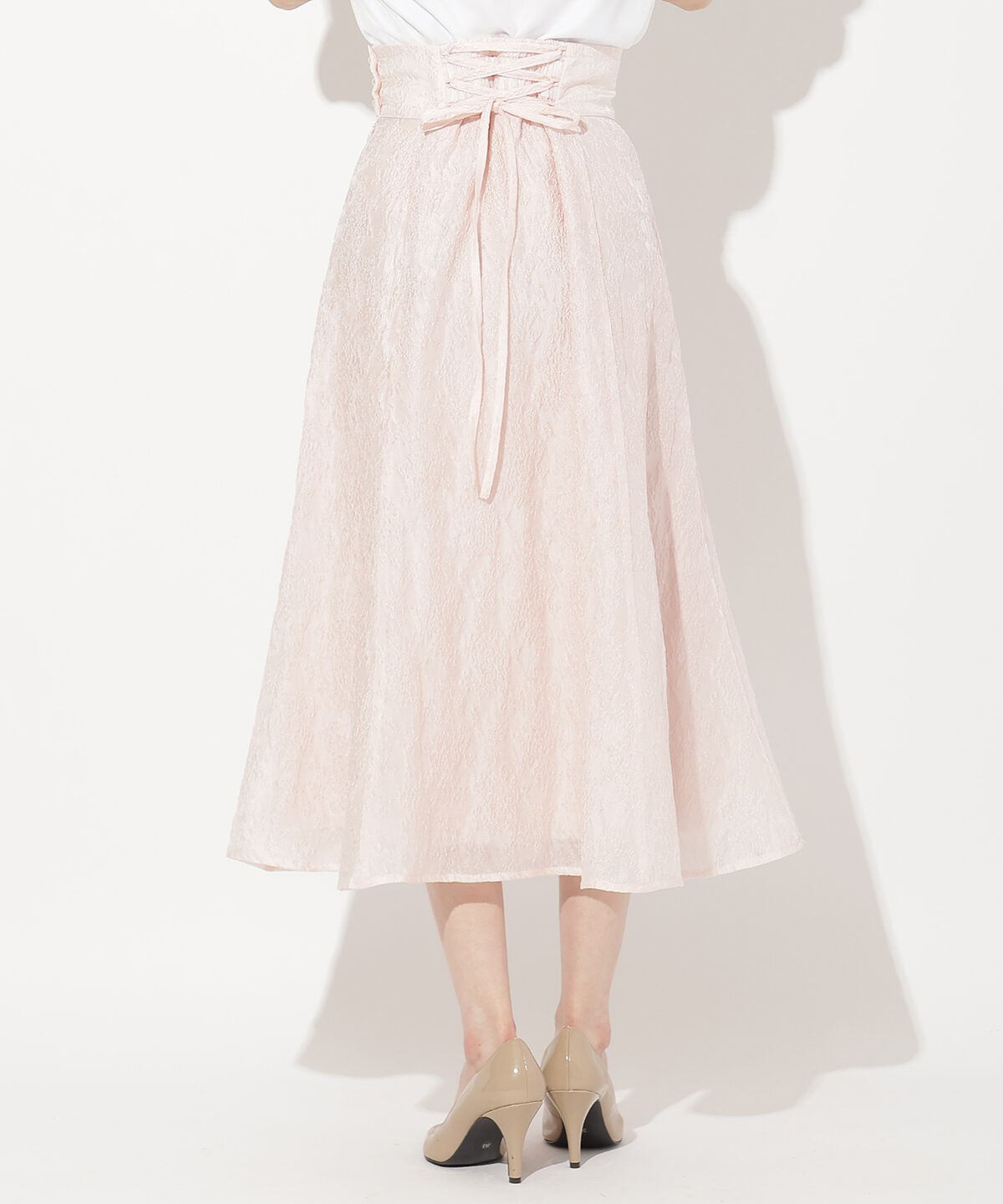 WILLSELECTION「エンボスジャガードフレアスカート」|フレア|