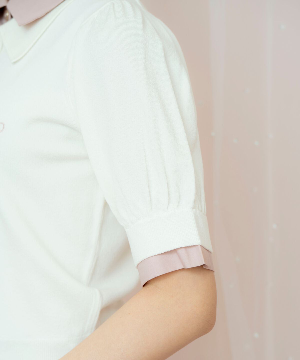 WILLSELECTION「レイヤード風ポロニット」|ニット・セーター|