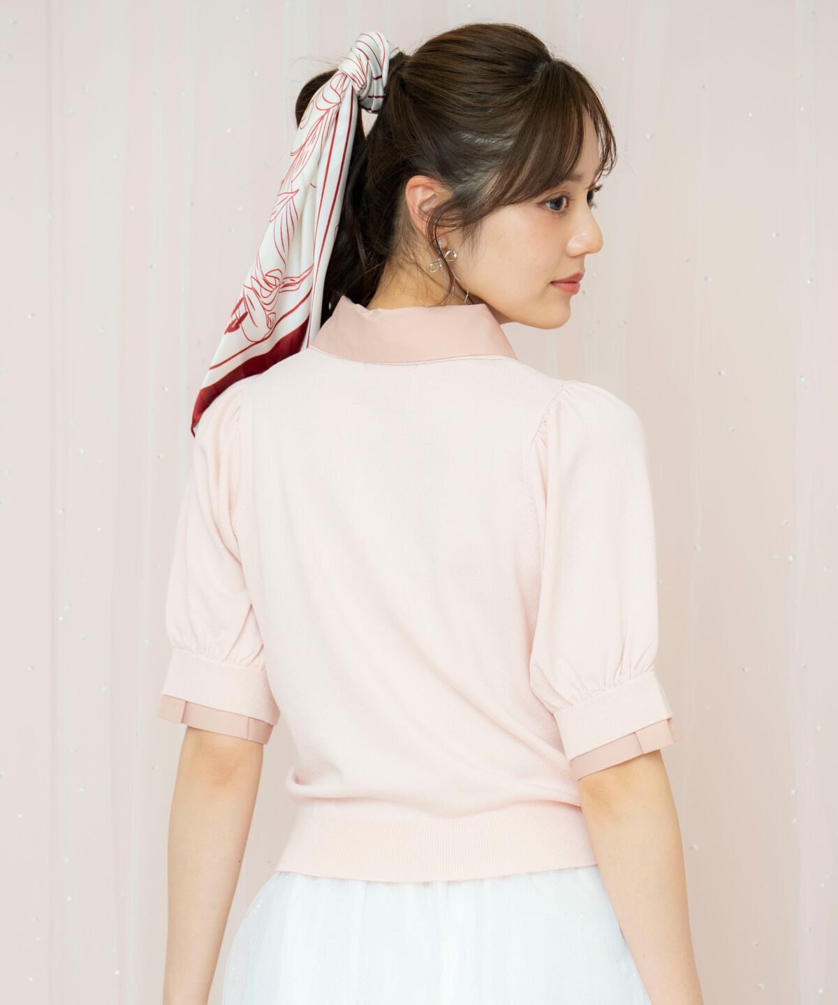 WILLSELECTION「レイヤード風ポロニット」|ニット・セーター|