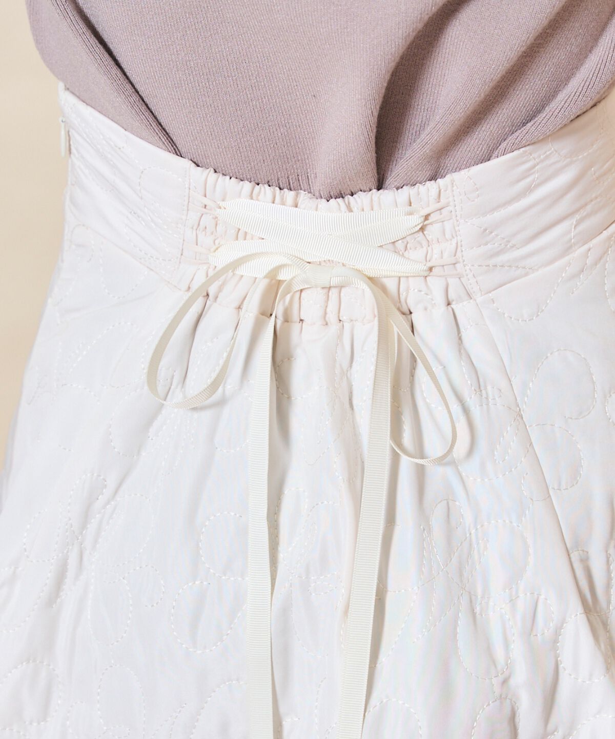 WILLSELECTION「キルティングボリュームフレアスカート」|フレア|