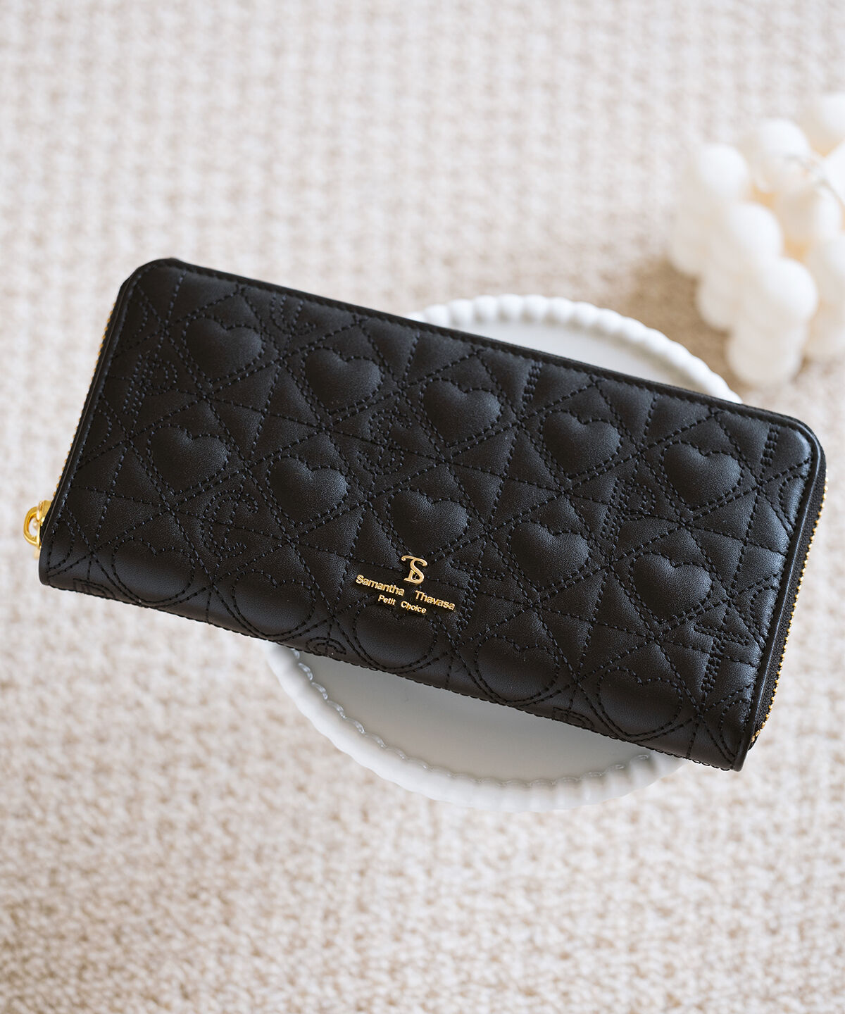 Samantha Thavasa Petit Choice「ハートキルティング 長財布」|財布|