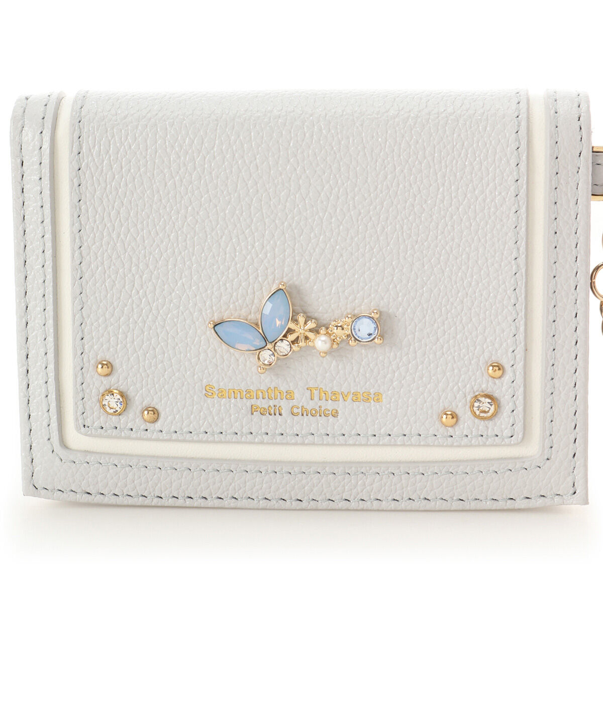 Samantha Thavasa Petit Choice「バタフライビジュー パスケース」|定期入れ|