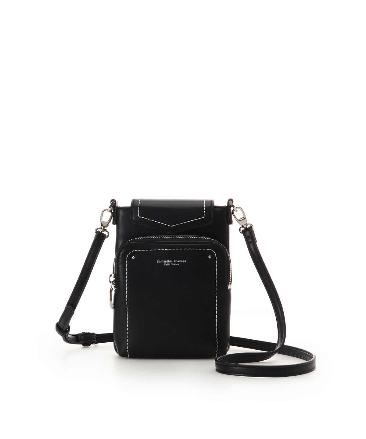 Samantha Thavasa Petit Choice「シンプル スマホショルダー」|ショルダー・メッセンジャー|ブラック