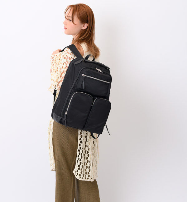 W&.Day/Night「W&.Day/Night ミュッケ オーガナイズドリュック B4サイズ 15.6インチPC収納 大容量 15577」|リュック|