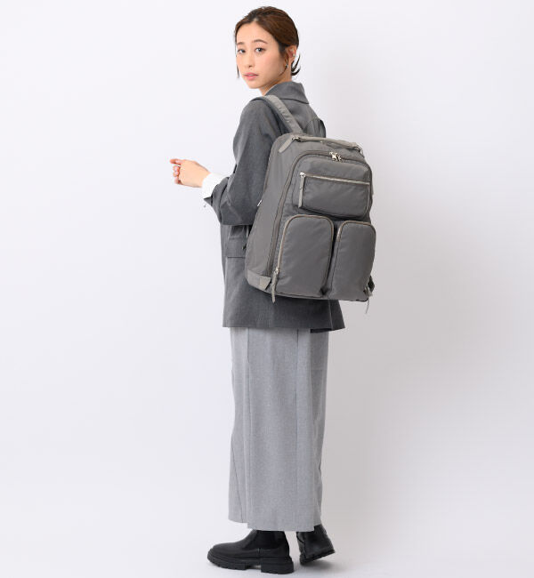 W&.Day/Night「W&.Day/Night ミュッケ オーガナイズドリュック B4サイズ 15.6インチPC収納 大容量 15577」|リュック|