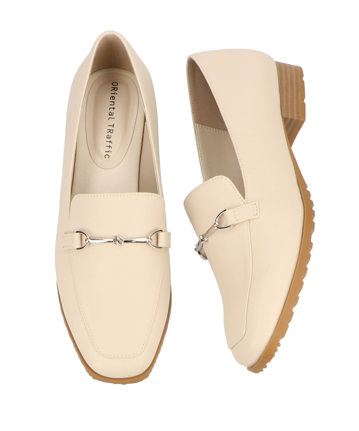 ORiental TRaffic「【防水】ビットモチーフレインローファー/R-1014 レインシューズ レインローファー 人気 トレンド」|パンプス|