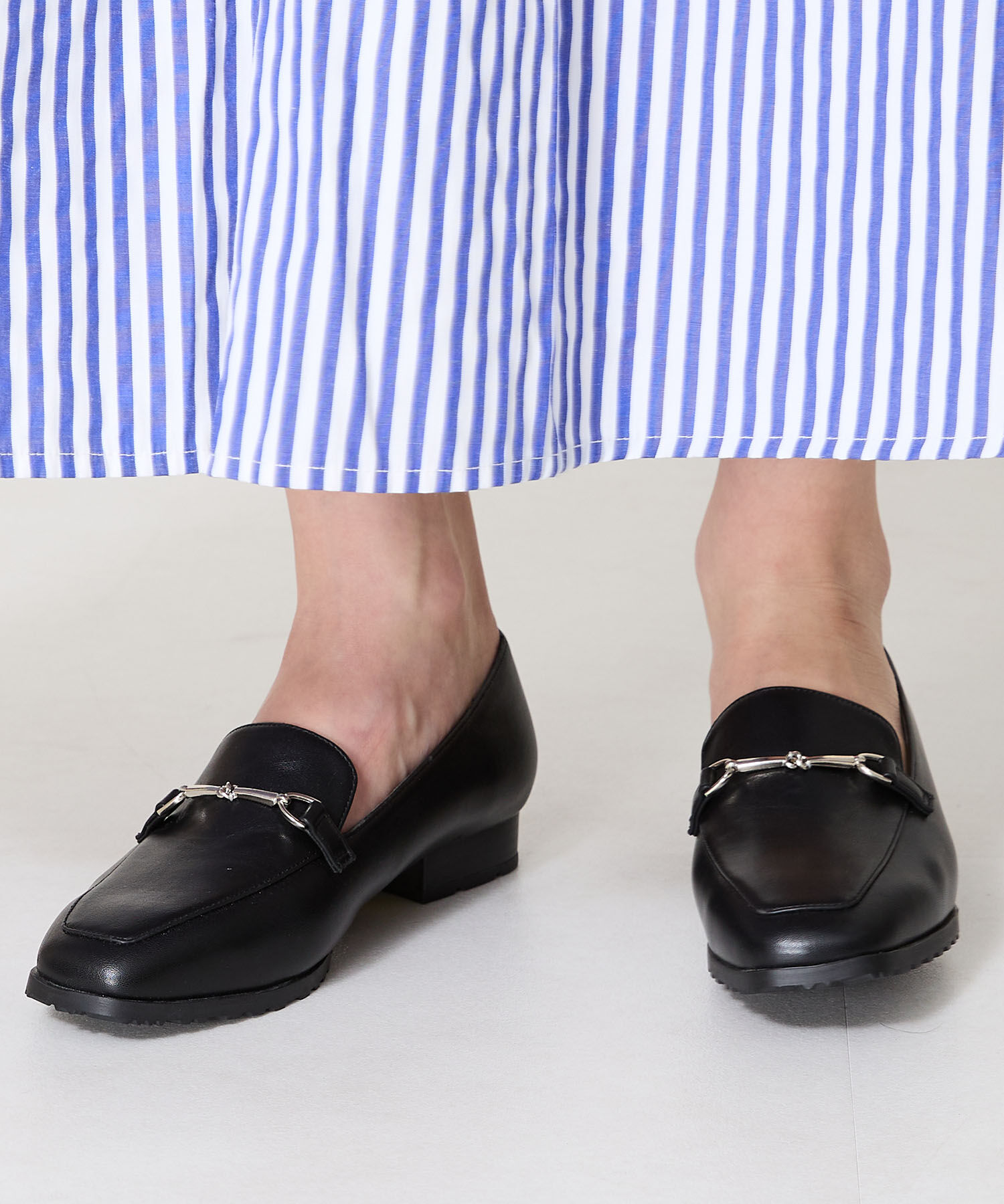 ORiental TRaffic「【防水】ビットモチーフレインローファー/R-1014 レインシューズ レインローファー 人気 トレンド」|パンプス|